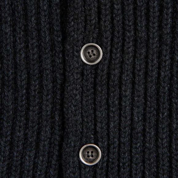 Men's Black Ribbed Jacket - Picture 10 of 10